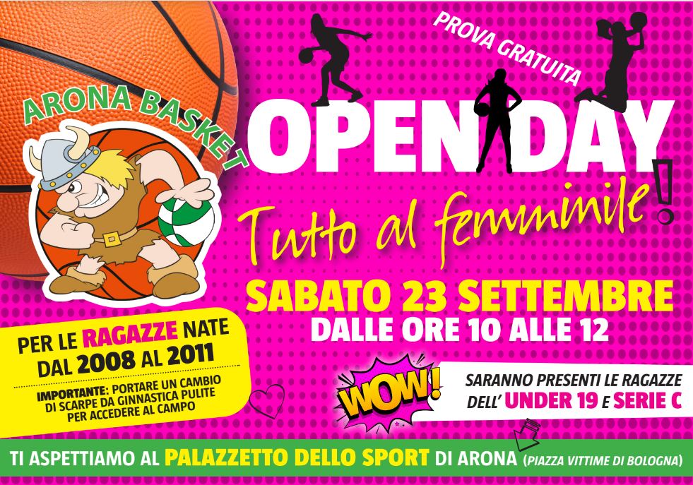 Hey GIRLS... ARONA BASKET vi aspetta!!